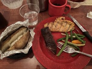 Dinner on Frisco sleghride